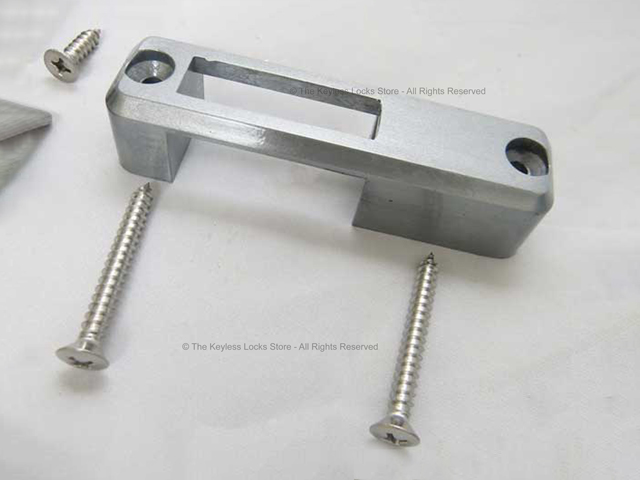 Lockey 2500KO Surface-Mount Hookbolt Keypad Lock with Built-in Key Override