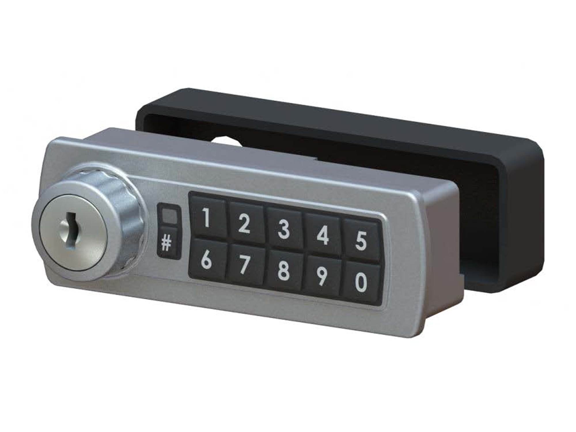 Lockey GE370 Electronic Cabinet/Locker Cam Lock (Gemini) - Click Image to Close