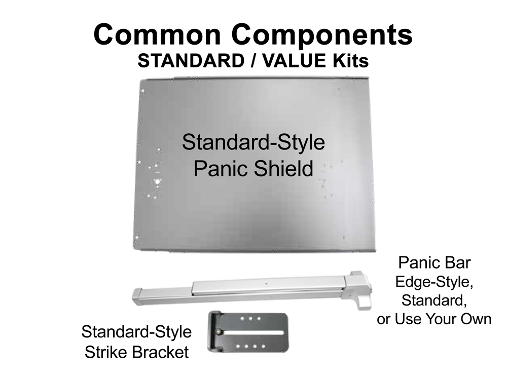 Lockey Panic Shield Kits: STANDARD/VALUE (PS40 to PS45)