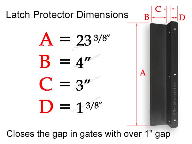 Product Dimensions chart for 