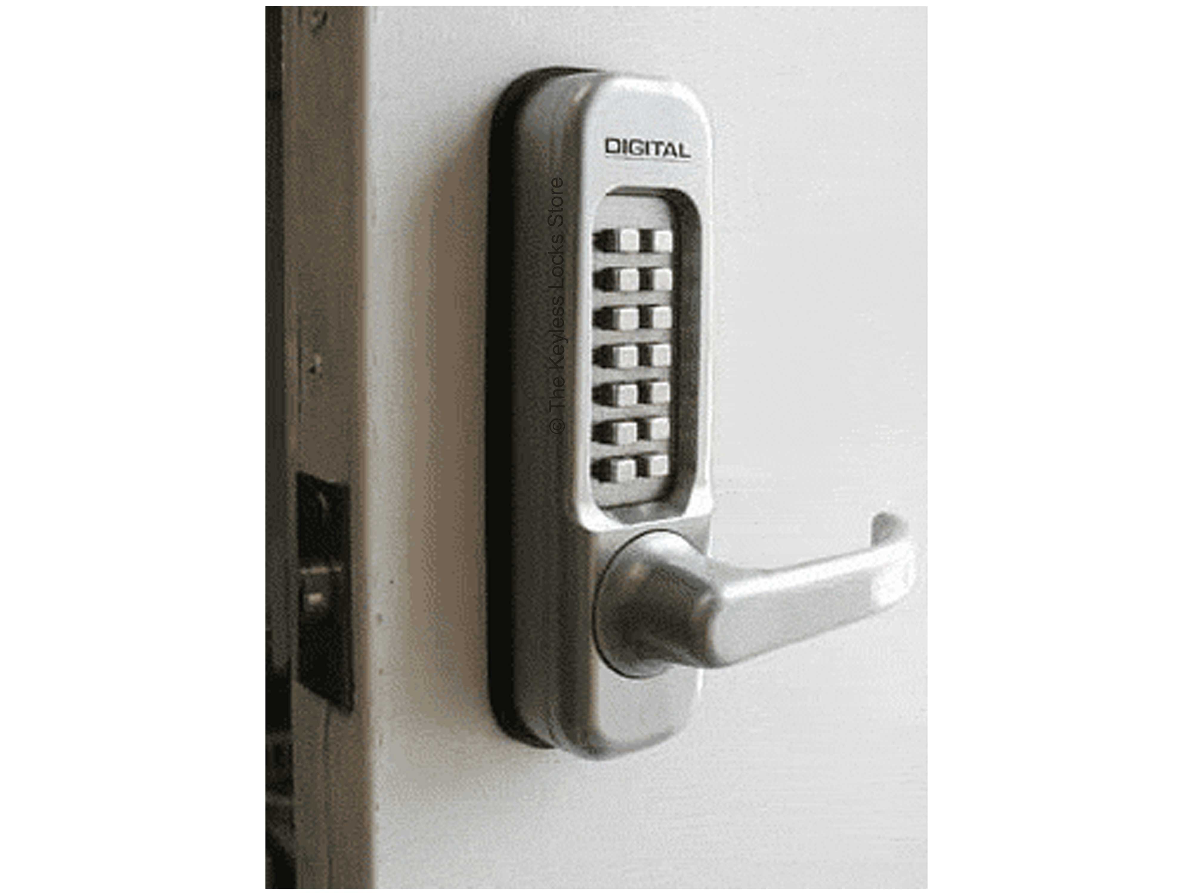 Lockey 1150 Heavy-Duty Passage Lever-Handle Latchbolt Keypad Lock - Click Image to Close