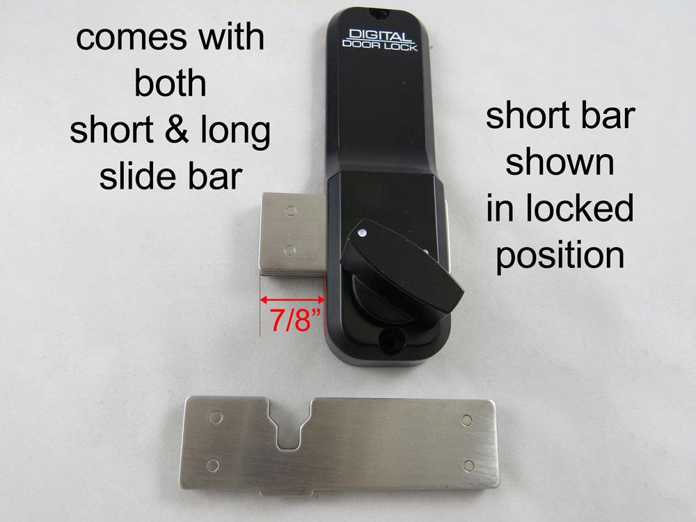 Lockey 2200 Surface-Mount Slide-Bar Deadbolt Keypad Lock