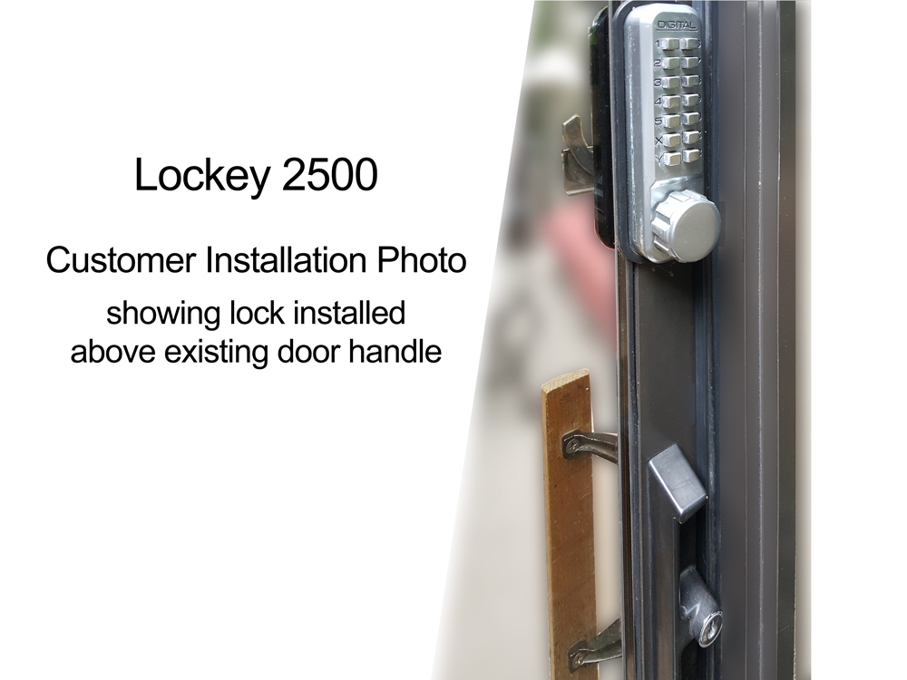 Lockey 2500 Sliding Door Keypad Lock, Sliding Door Keypad Lock