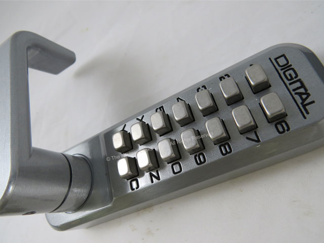Lockey 2835DC Passage Lever-Handle Latchbolt Double-Keypad Lock - Click Image to Close
