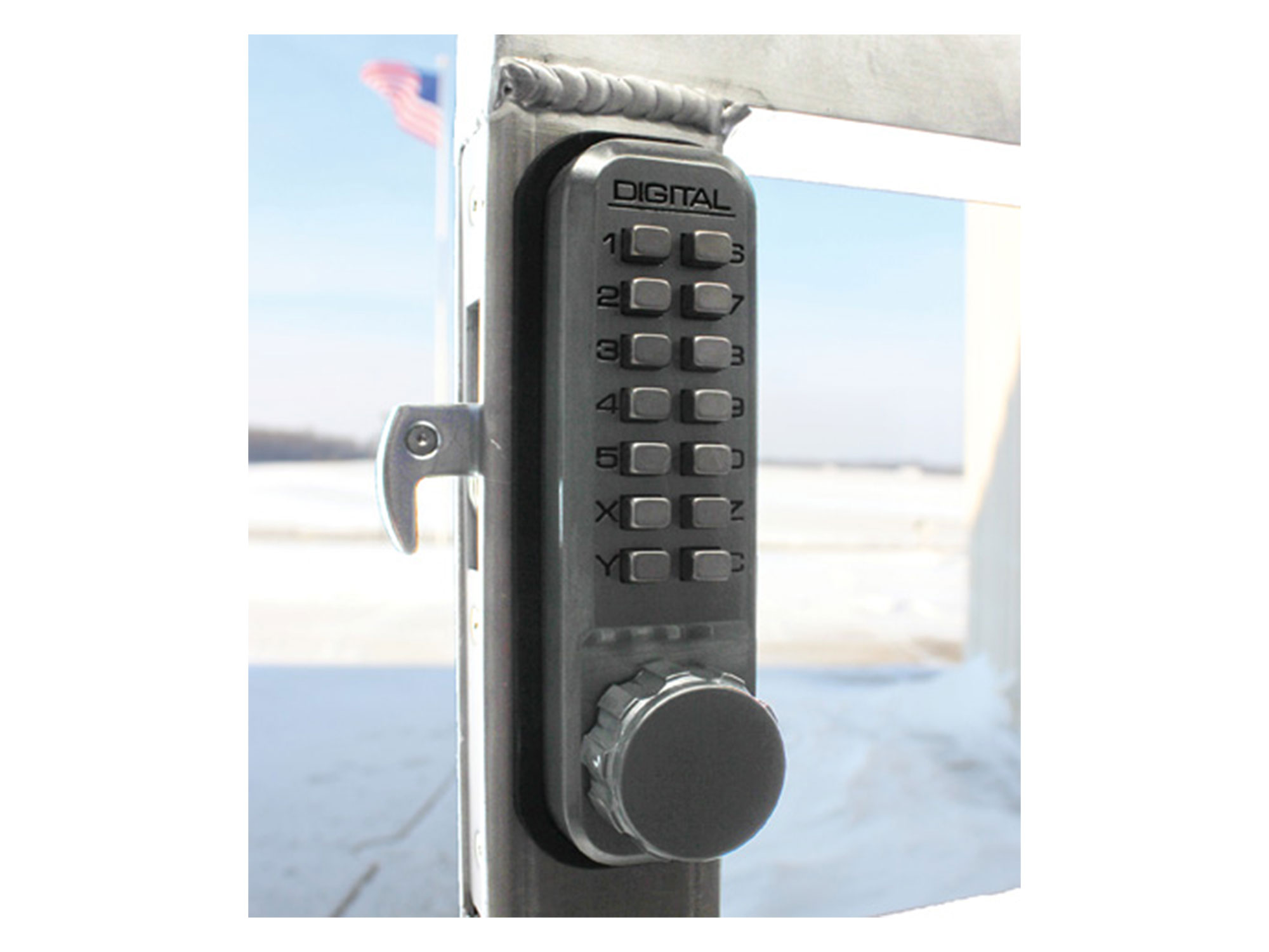 Lockey 2950DC Narrow-Stile Hookbolt Double-Keypad Lock