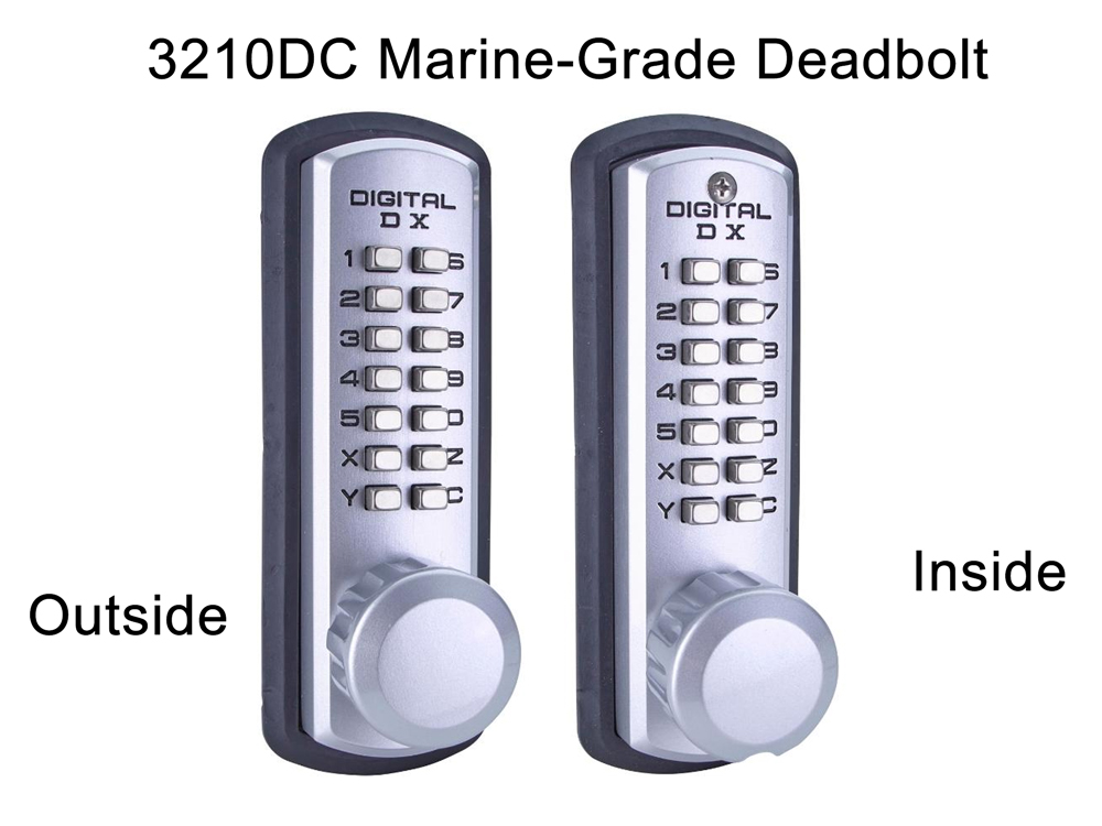 Lockey 3210DC Marine-Grade Heavy-Duty Deadbolt Double-Keypad Lock
