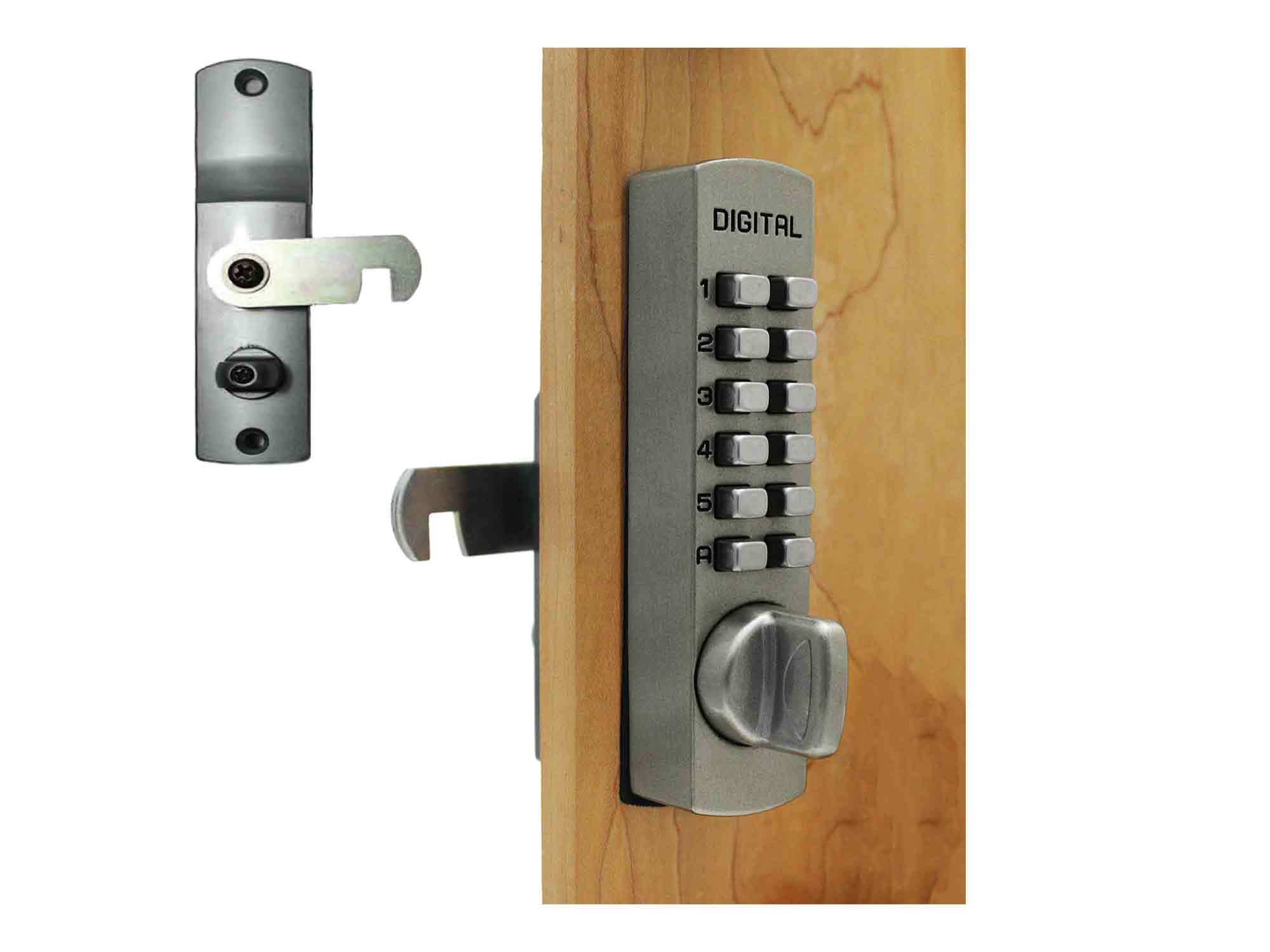 MAGT Sliding Door Latch Sliding Door Password Lock 1-11 Digirt Combination Door Latch for Kitchen Balcony 