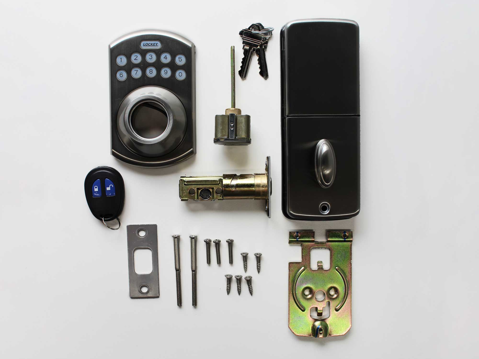 Lockey E915 Electronic Deadbolt Lock with Lighted Keypad - Click Image to Close