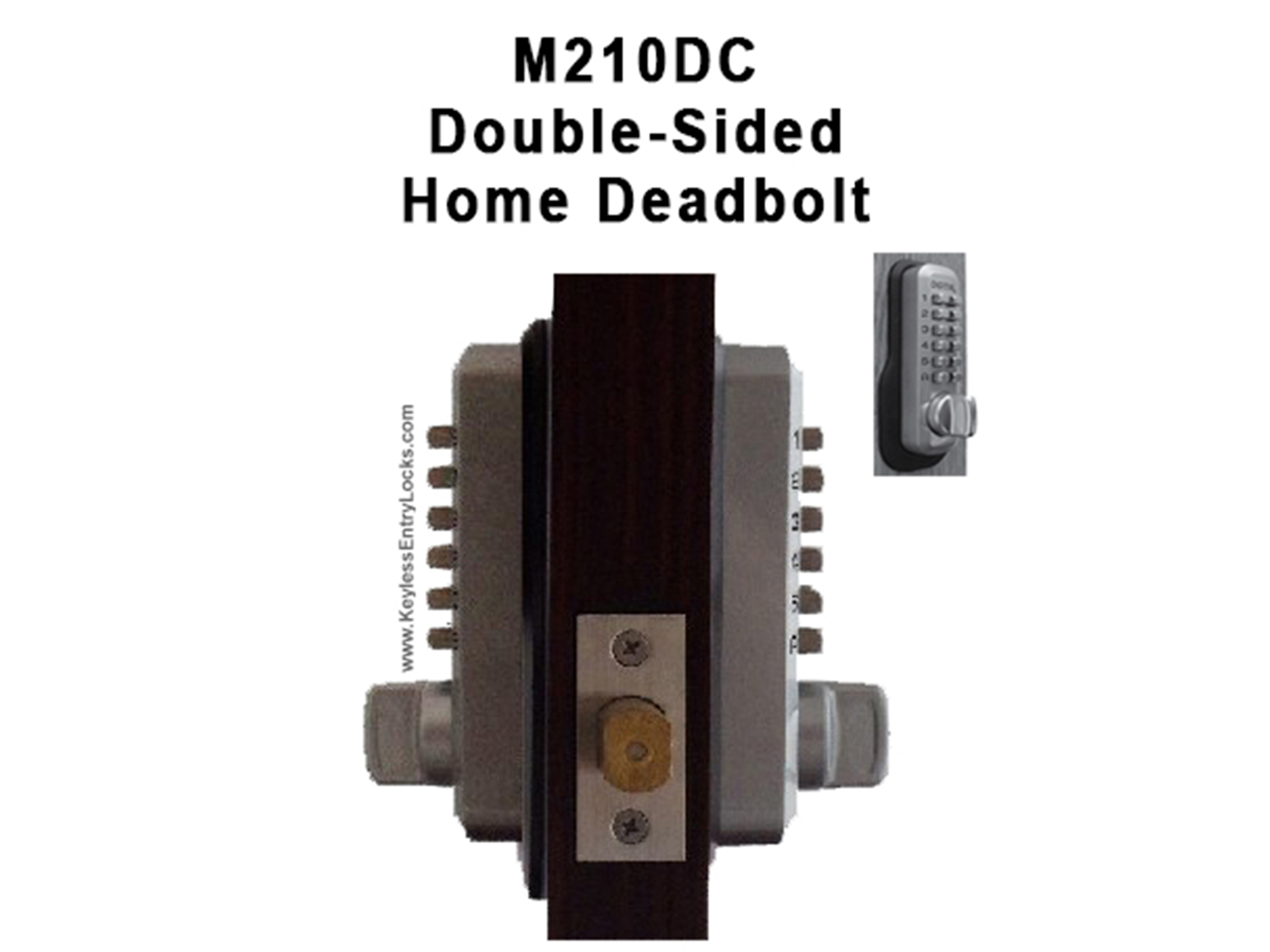 Lockey M210DC Deadbolt Double-Keypad Lock