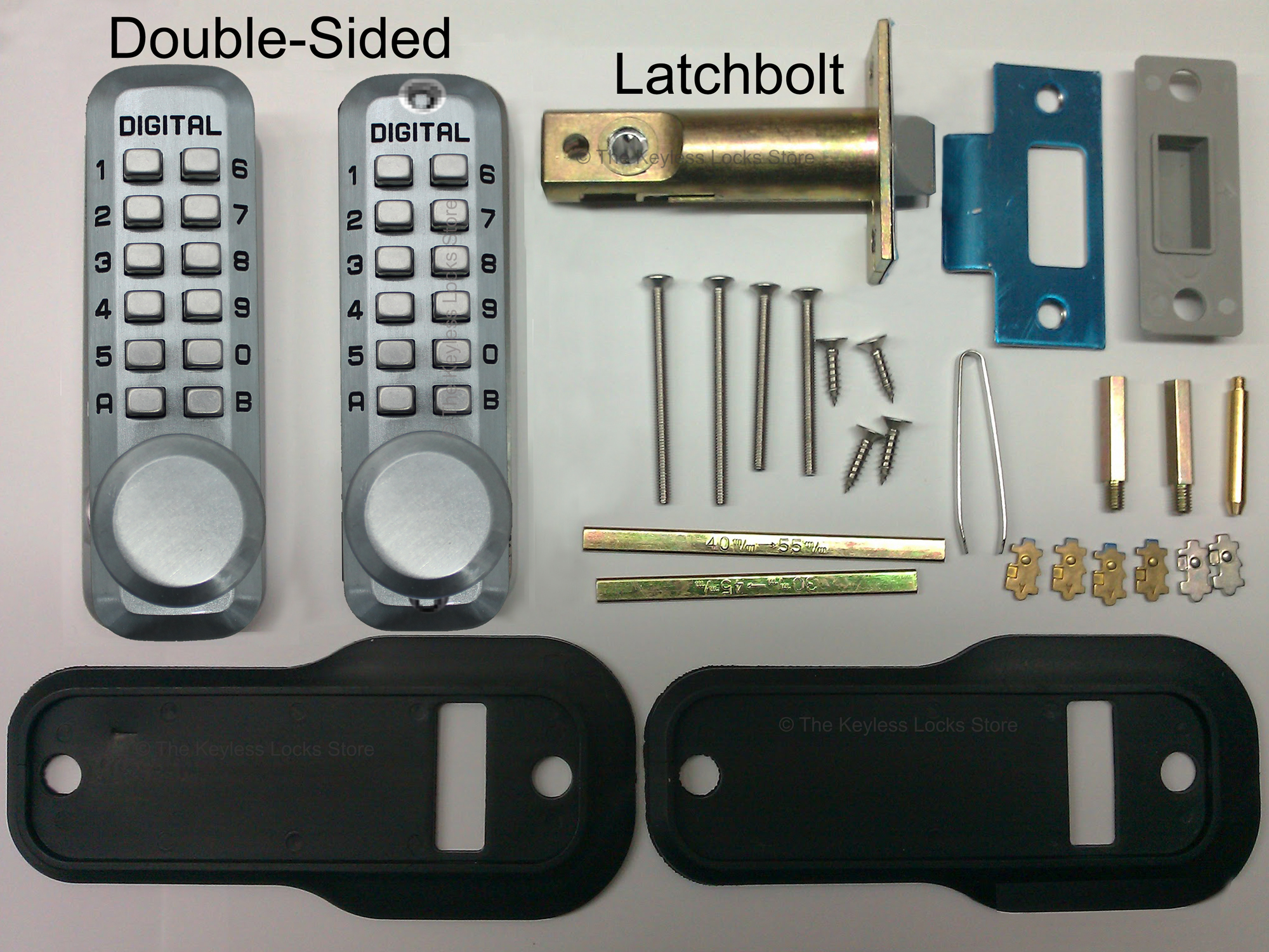 Lockey M230DC Double-Keypad Spring Latchbolt Lock - Click Image to Close
