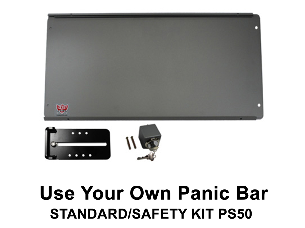 Lockey Panic Bar Shield Kits: STANDARD/SAFETY (PS50 to PS55)