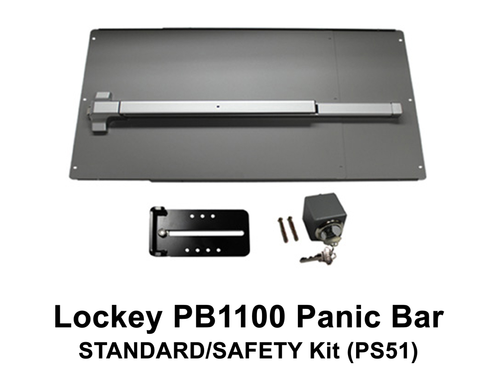 Lockey Panic Bar Shield Kits: STANDARD/SAFETY (PS50 to PS55)