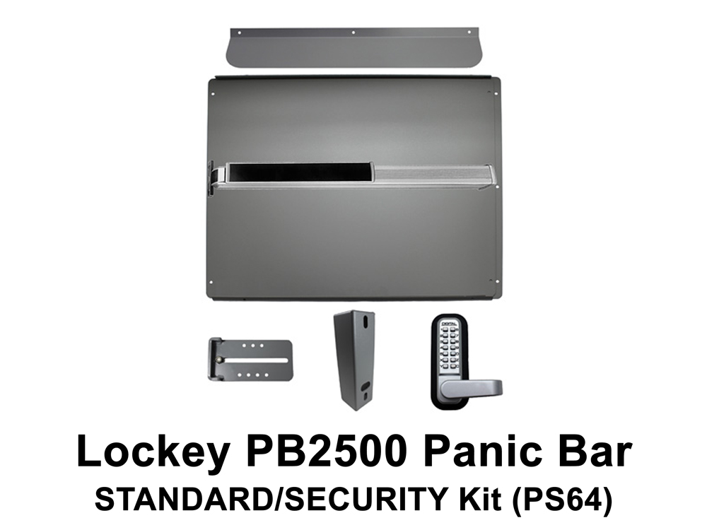 Lockey Panic Bar Shield Kits: STANDARD/SECURITY (PS60 to PS65)