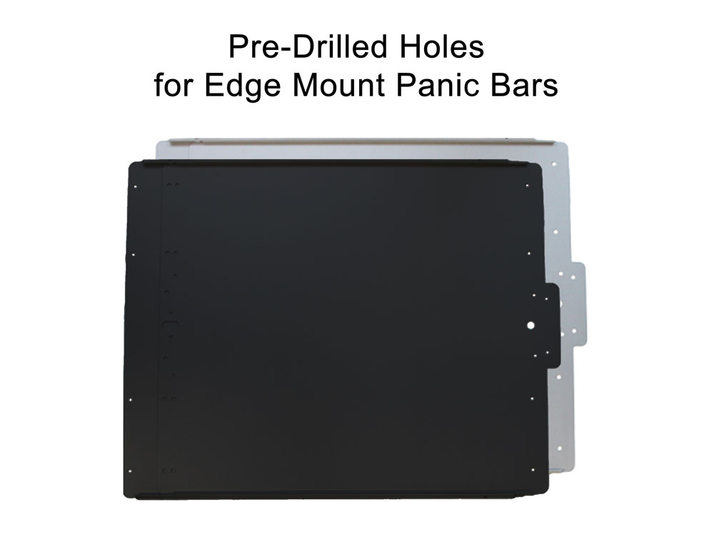 Lockey Panic Bar Shields - 3-in-1 Edge Mount