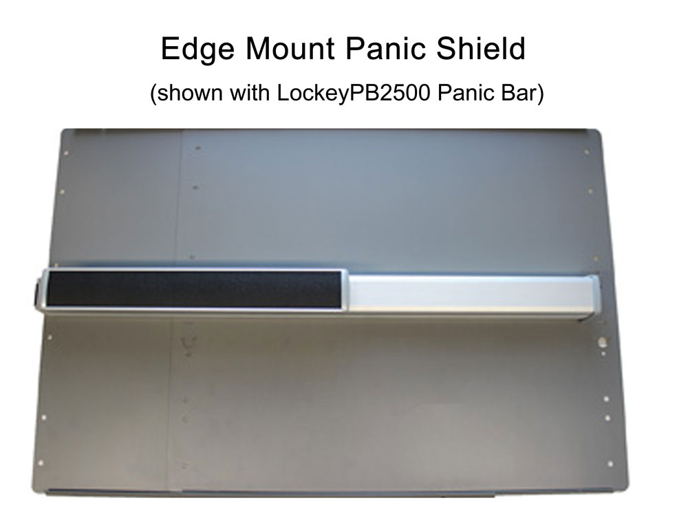 Lockey Panic Bar Shields - 3-in-1 Edge Mount