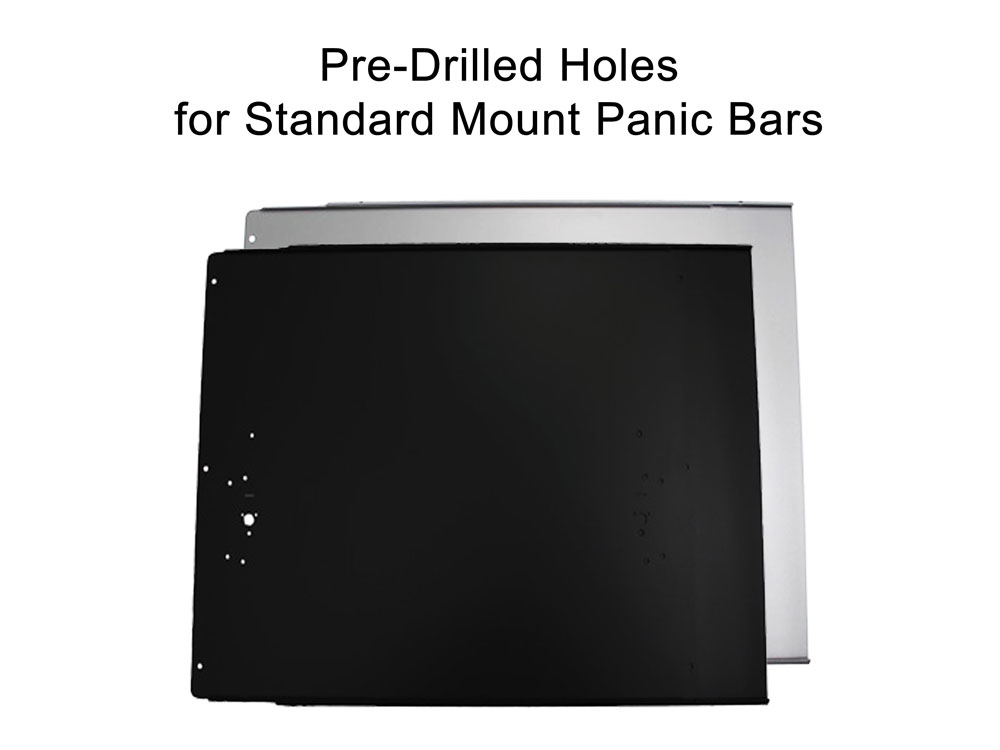 Lockey Panic Bar Shields - 3-in-1 Standard Mount