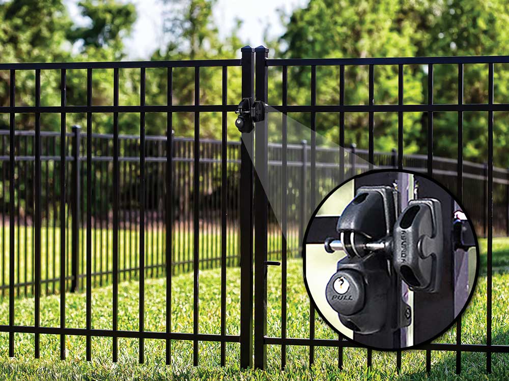 Lockey SUMO SGL-DS Heavy-Duty Double-Sided Gravity Gate Latch - Click Image to Close