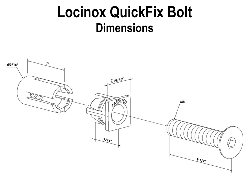 Locinox QUICKFIX Anchor Bolt