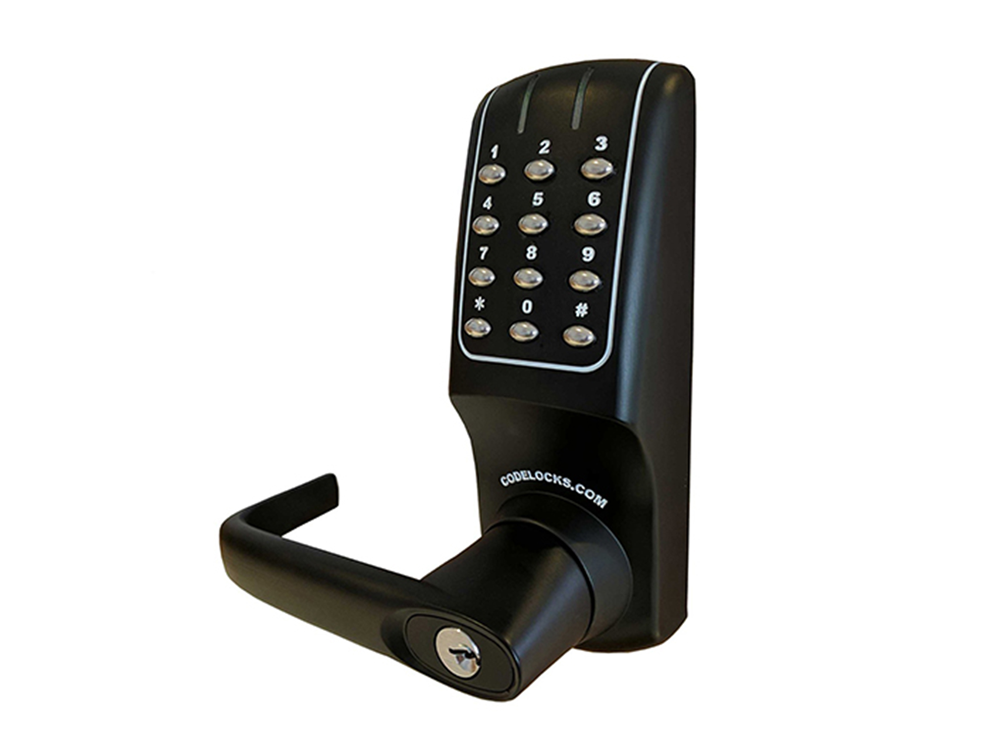 RemoteLock KIC-5510 KEYINCODE Medium Commercial Duty Smart Lock Lever w/WiFi & Smart Card & Bluetooth option - Click Image to Close