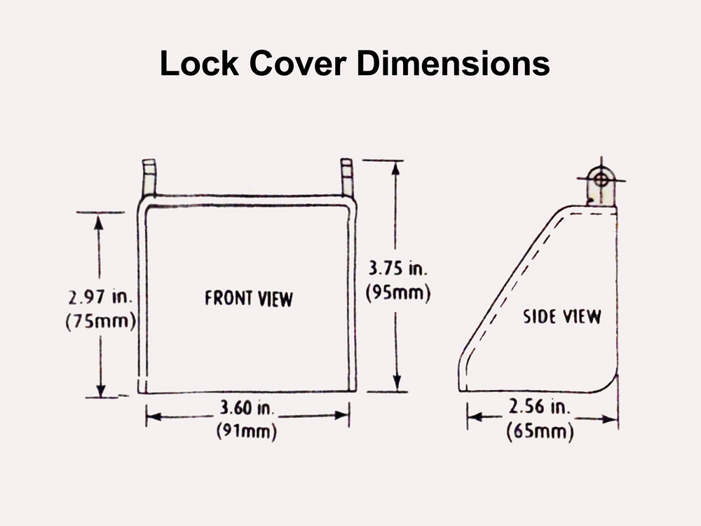 Lock Cover - Weatherproof Polycarbonate - Click Image to Close