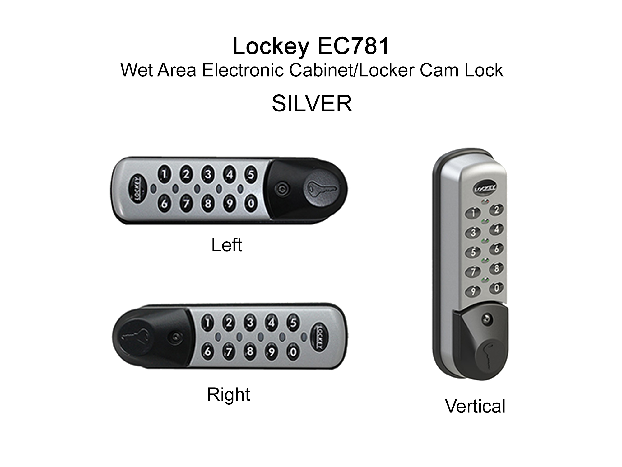 Lockey EC781 Wet Area Electronic Cabinet/Locker Cam Lock