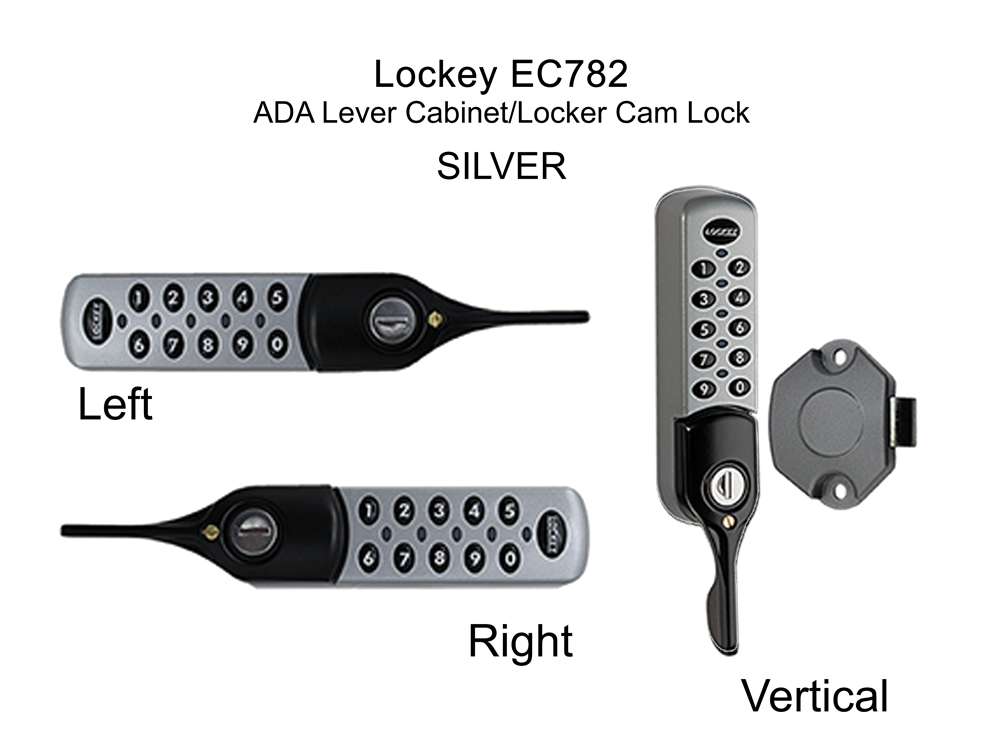 Lockey EC782 ADA Lever-Handle Cabinet/Locker Cam Lock