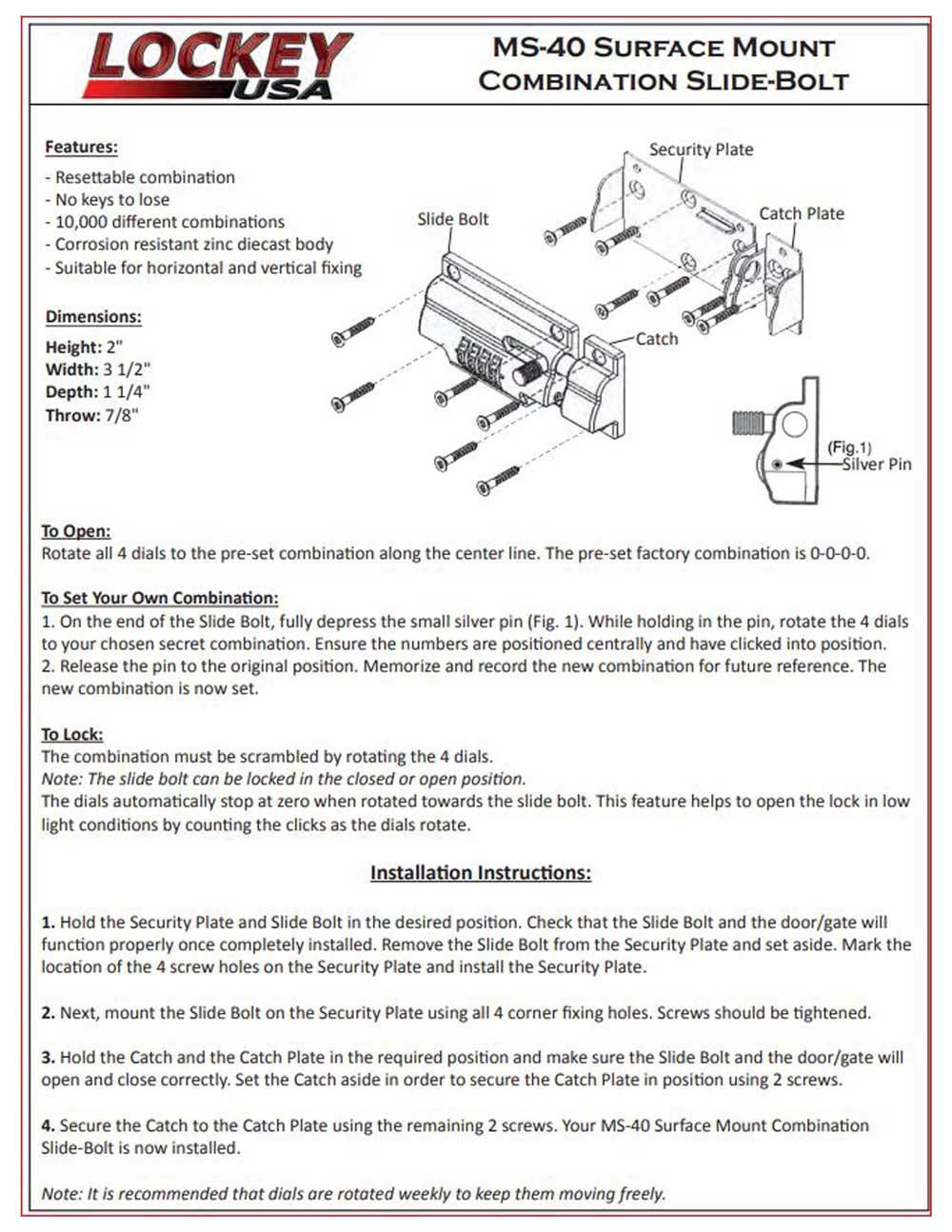 Lockey-MS-40-Instructions