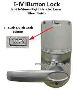 IBUTTON LOCK: The E-IV iButton/Keypad Heavy-Duty Combination Entry Door Lock with 1-Touch Quick Lock Button