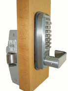 285P Keyless Entry Panic Bar Lock Outside View Color